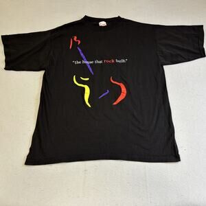 Vtg Rock Roll Hall Of Fame TShirt Mens XL Black 1995 Inagural Charter Member USA
